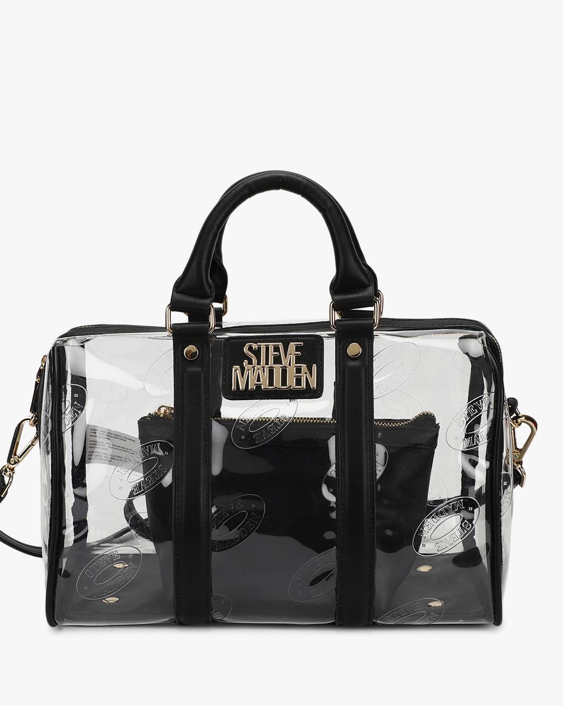 Sac Transparent Noir BSTASSIL by Steve Madden – Élégance moderne & format compact