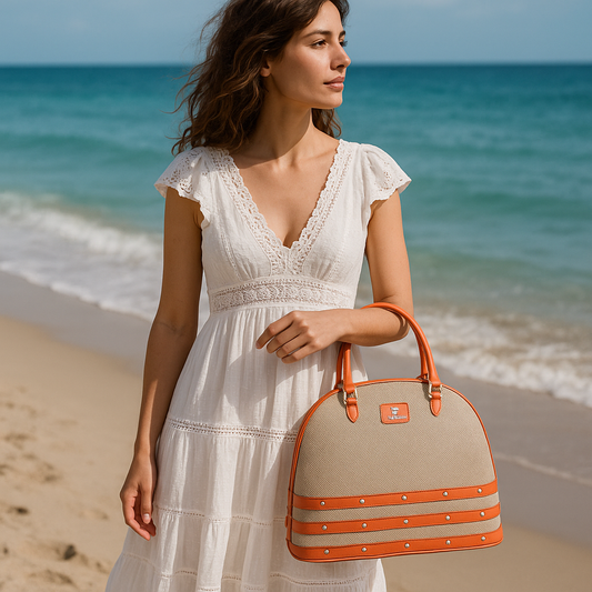 SAC PORTÉ MAIN SANTORINI BY TED LAPIDUS (ORANGE ESTIVAL)
