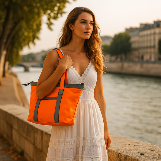 Sac cabas Ronda II Orange by Ted Lapidus