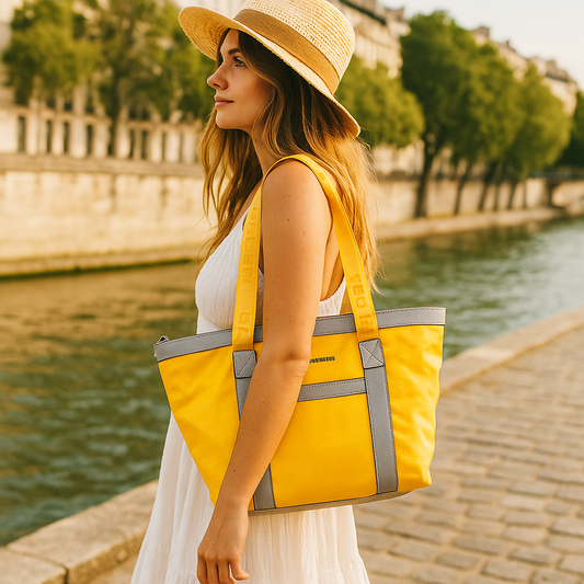 Sac cabas  Ronda II Jaune by Ted Lapidus