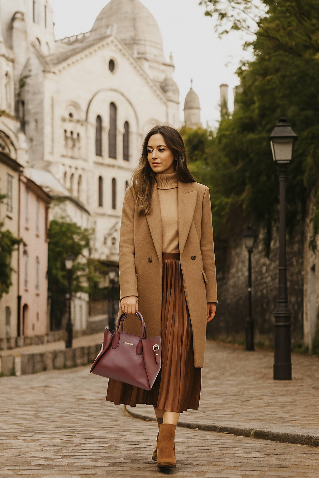 Sac polochon Oroshi marron by Jacques Esterel