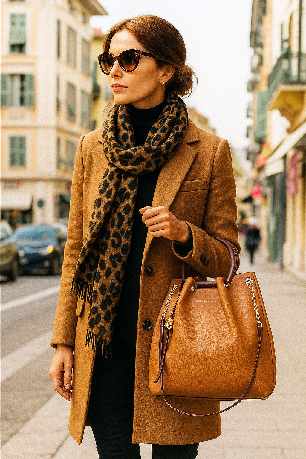 حقيبة ظهر ومحفظة Gretel من تصميم Ted Lapidus، المجموعة المثالية 3 في 1