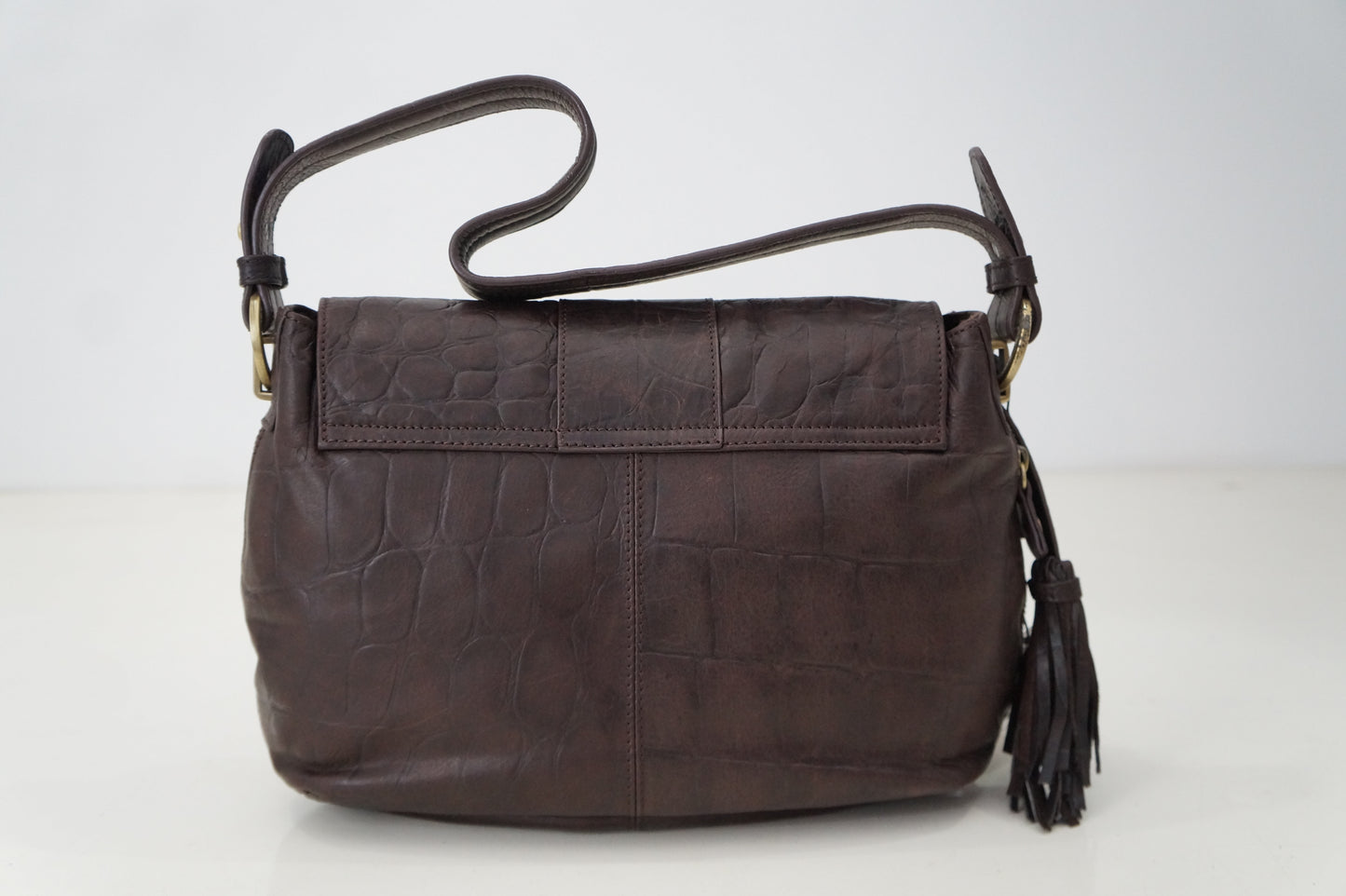 Sac vintage en cuir Jacques Esterel : Un classique intemporel Marron, , Sac à Elle, Sac, BAGAGE, TED LAPIDUS JACQUES ESTEREL, STEVE MADDEN