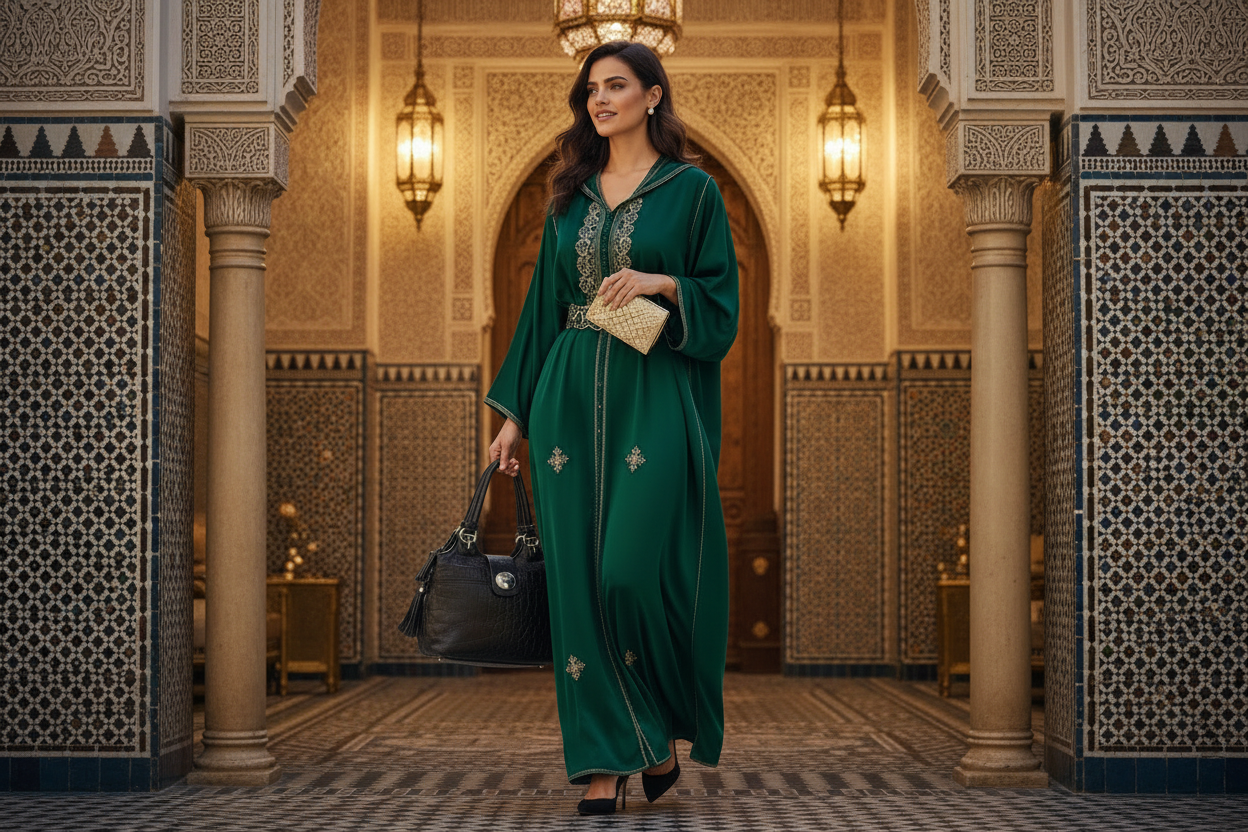 حقيبة جلدية بنية اللون من تصميم جاك إستيل