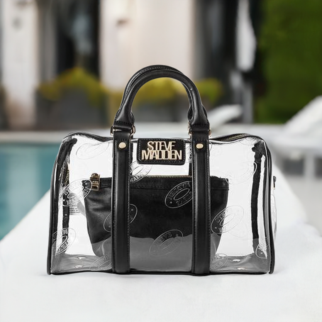 Sac Transparent Noir BSTASSIL by Steve Madden – Élégance moderne & format compact