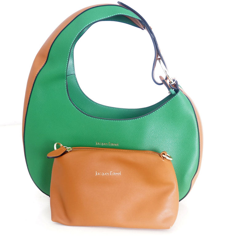 Sac vert porte épaule Mélina, , Sac à Elle, Sac, BAGAGE, TED LAPIDUS JACQUES ESTEREL, STEVE MADDEN