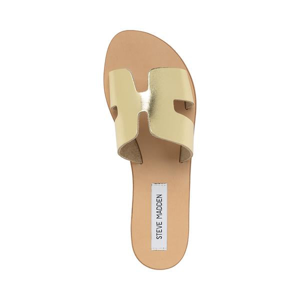 Sandales plates Grayson Steve Madden femme dorée Maroc