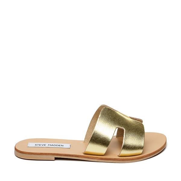 Sandales plates Grayson Steve Madden femme dorée Maroc