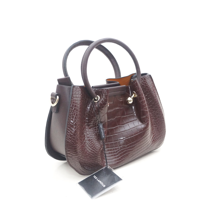 Mini sac bourse Gretel rouge Crocco BY TED LAPIDUS, , Sac à Elle, Sac, BAGAGE, TED LAPIDUS JACQUES ESTEREL, STEVE MADDEN