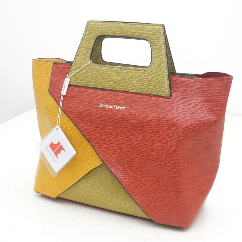 Sac Porte-Main Nina by Jacques Esterel : Un Vent de Fraîcheur Rétro, ORANGE/VERT/JAUNE, Sac à Elle, Sac, BAGAGE, TED LAPIDUS JACQUES ESTEREL, STEVE MADDEN