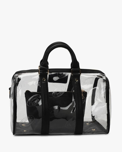 Sac Transparent Noir BSTASSIL by Steve Madden – Élégance moderne & format compact