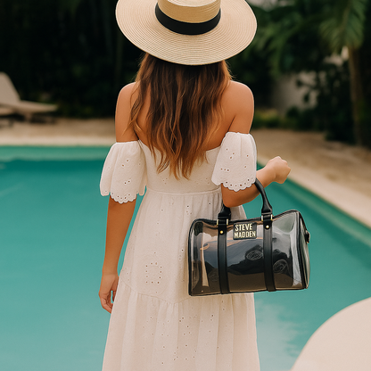 Sac Transparent Noir BSTASSIL by Steve Madden – Élégance moderne & format compact