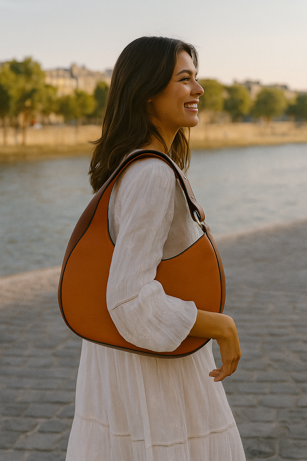 Sac marron porte épaule Mélina