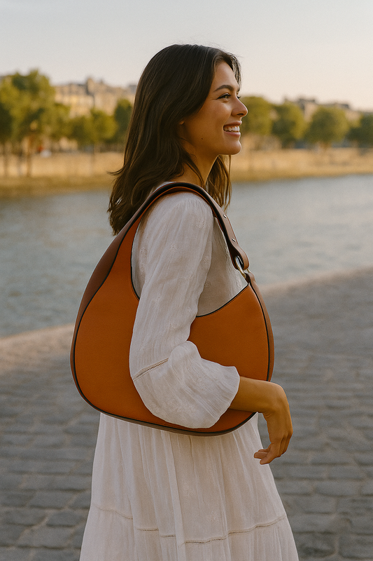 Sac marron porte épaule Mélina