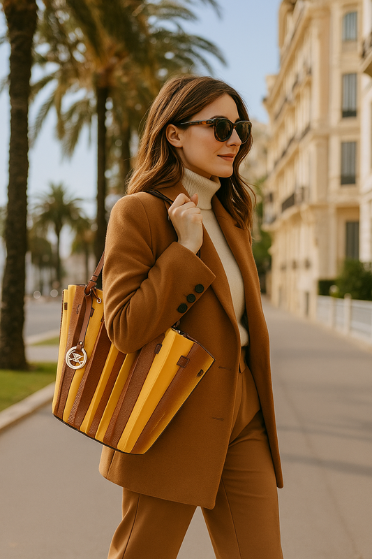 Sac Panier Marion II : L'Audace Bicolore et Bi-Matière qui Redéfinit le Style