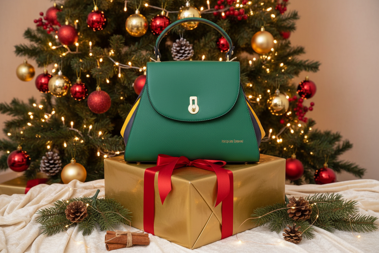 Sac 2 en 1 trapèze Noémie vert By Jacques Esterel