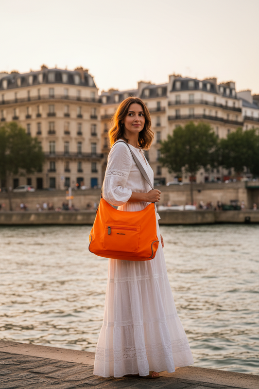 Sac porté épaule Ronda  II Orange BY TED LAPIDUS (Copie)