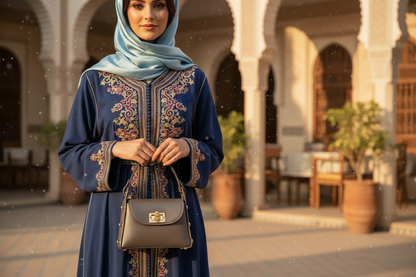 BAMBU – sac à main avec clous en cuir by Laura Di Maggio Taupe