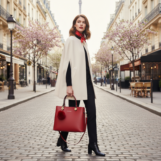 Sac Cabas Latina by Jacques Esterel rouge