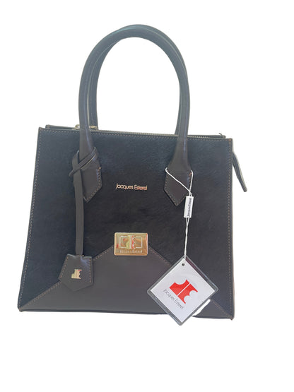 Sac  porte main Trapèze en poulain Marron  by Jacques Esterel