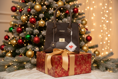 Sac  porte main Trapèze en poulain Marron  by Jacques Esterel