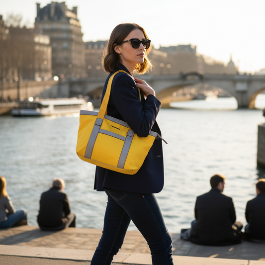 Sac cabas  Ronda II Jaune by Ted Lapidus