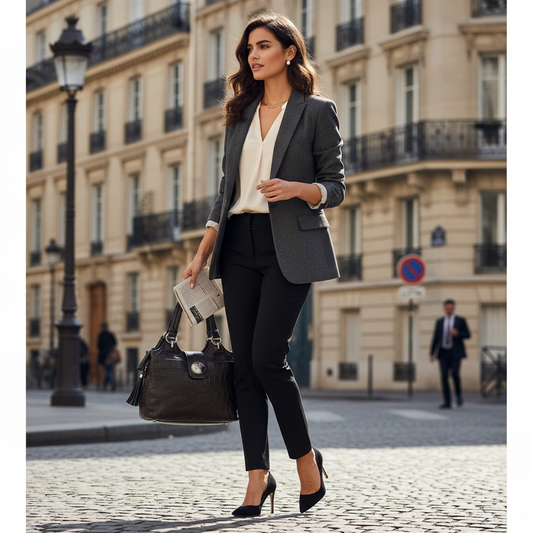 Sac Cuir vintage Croco Marron by Jacques Estelle