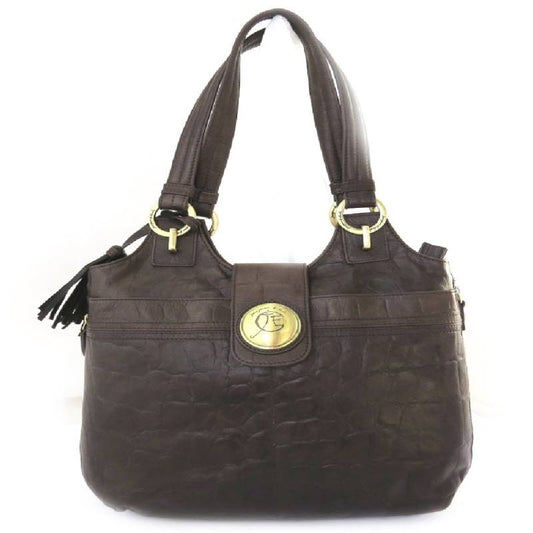 Sac Cuir vintage Croco Marron by Jacques Estelle, , Sac &Atilde;&nbsp; Elle, Sac, BAGAGE, TED LAPIDUS JACQUES ESTEREL, STEVE MADDEN