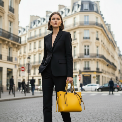 Le sac cabas Romy Jaune  : votre nouveau compagnon au quotidien
