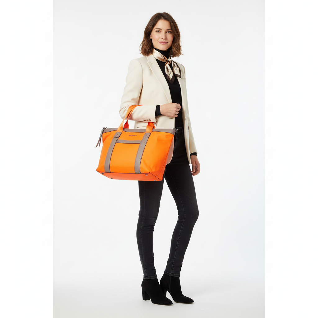 Sac cabas Ronda II Orange by Ted Lapidus