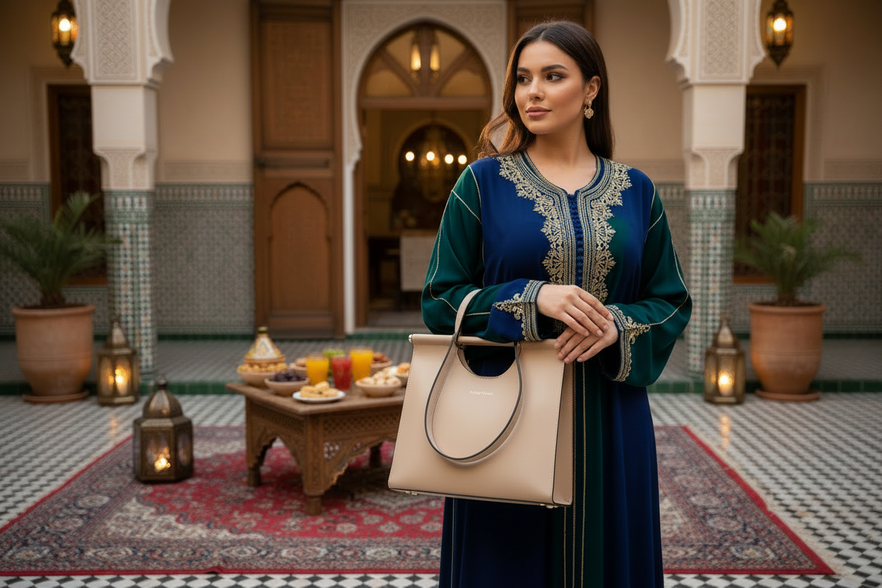 Sac hauteur Soizic – Simili‑cuir beige & anse tubulaire