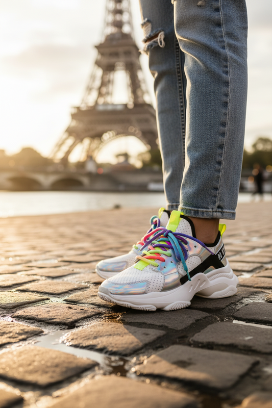 Ajax White Sneakers by Steve Madden