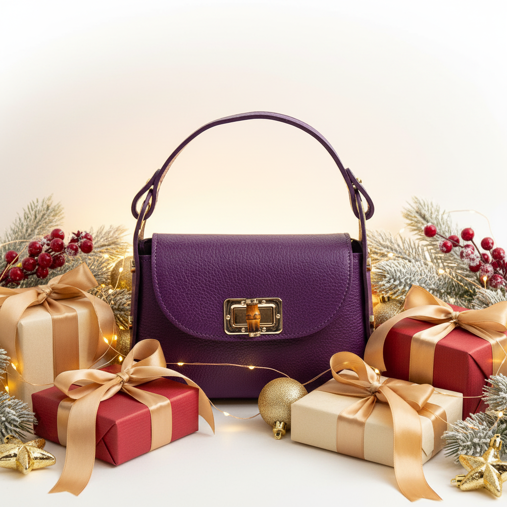 BAMBU – sac à main avec clous en cuir by Laura Di Maggio