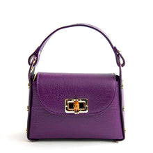 Charger l&#39;image dans la galerie, BAMBU &ndash; sac &agrave; main avec clous en cuir by Laura Di Maggio (Copie), Violet, Sac &Atilde;&nbsp; Elle, Sac, BAGAGE, TED LAPIDUS JACQUES ESTEREL, STEVE MADDEN