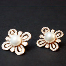 تحميل الصورة إلى المعرض ، Boucle d&#39;oreille Acier Zircon Perle by Jacques Esterel, ACIER ROSE, Sac &Atilde;&nbsp; Elle, Sac, BAGAGE, TED LAPIDUS JACQUES ESTEREL, STEVE MADDEN