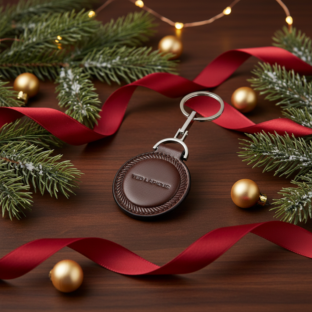 Coffret Porte-clés en Cuir Ted Lapidus : L'élégance à portée de main