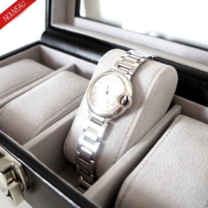 Coffret de rangement en cuir vitr&eacute; pour 4 &amp;nbsp;montres Jacques Esterel : l'&eacute;crin parfait pour vos garde-temps, , Sac &Atilde;&nbsp; Elle, Sac, BAGAGE, TED LAPIDUS JACQUES ESTEREL, STEVE MADDEN