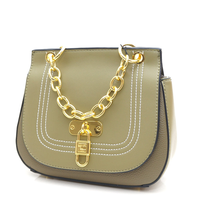 Sac porté main et épaule Félicie by Ted Lapidus, Olive / Kaki, Sac Ã  Elle, Sac, BAGAGE, TED LAPIDUS JACQUES ESTEREL, STEVE MADDEN