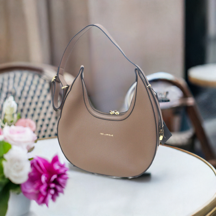 Sac besace Nola Taupe  by Ted Lapidus, , Sac Ã  Elle, Sac, BAGAGE, TED LAPIDUS JACQUES ESTEREL, STEVE MADDEN