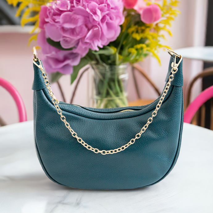Sac bandoulière en cuir MOON  by Laura Di Maggio, , Sac Ã  Elle, Sac, BAGAGE, TED LAPIDUS JACQUES ESTEREL, STEVE MADDEN
