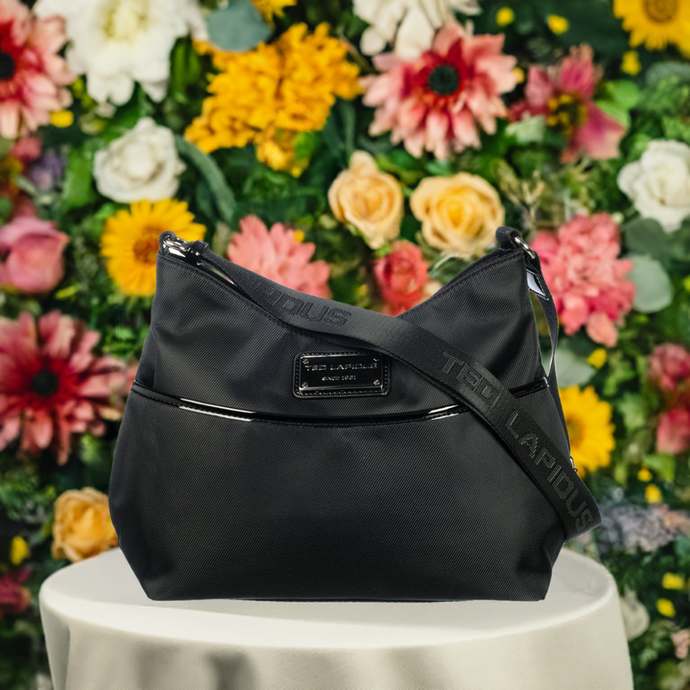Sac Bandoulière Tonic Noir by Ted Lapidus, , Sac Ã  Elle, Sac, BAGAGE, TED LAPIDUS JACQUES ESTEREL, STEVE MADDEN