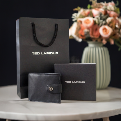 Portefeuille en Cuir Ted Lapidus : L'Élégance à portée de main - sacaelle