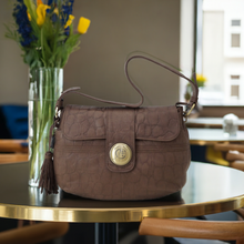 تحميل الصورة إلى المعرض ، Sac Vintage Jacques Esterel cuir, , Sac &Atilde;&nbsp; Elle, Sac, BAGAGE, TED LAPIDUS JACQUES ESTEREL, STEVE MADDEN