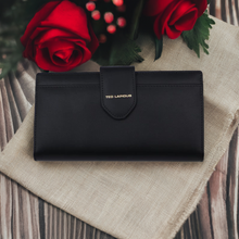 تحميل الصورة إلى المعرض ، Portefeuille compagnon Ted Lapidus Giorgie en cuir de vachette Noir, , Sac &Atilde;&nbsp; Elle, Sac, BAGAGE, TED LAPIDUS JACQUES ESTEREL, STEVE MADDEN