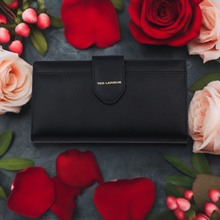 تحميل الصورة إلى المعرض ، Portefeuille compagnon Ted Lapidus Giorgie en cuir de vachette Noir, , Sac &Atilde;&nbsp; Elle, Sac, BAGAGE, TED LAPIDUS JACQUES ESTEREL, STEVE MADDEN