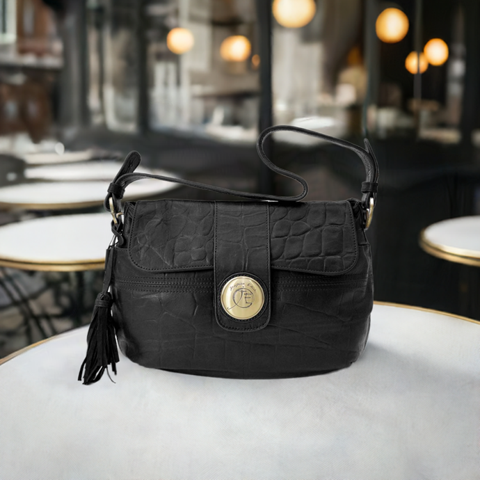 Sac vintage en cuir Jacques Esterel : Un classique intemporel noir, , Sac Ã  Elle, Sac, BAGAGE, TED LAPIDUS JACQUES ESTEREL, STEVE MADDEN