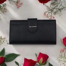 تحميل الصورة إلى المعرض ، Portefeuille compagnon Ted Lapidus Giorgie en cuir de vachette Noir, , Sac &Atilde;&nbsp; Elle, Sac, BAGAGE, TED LAPIDUS JACQUES ESTEREL, STEVE MADDEN