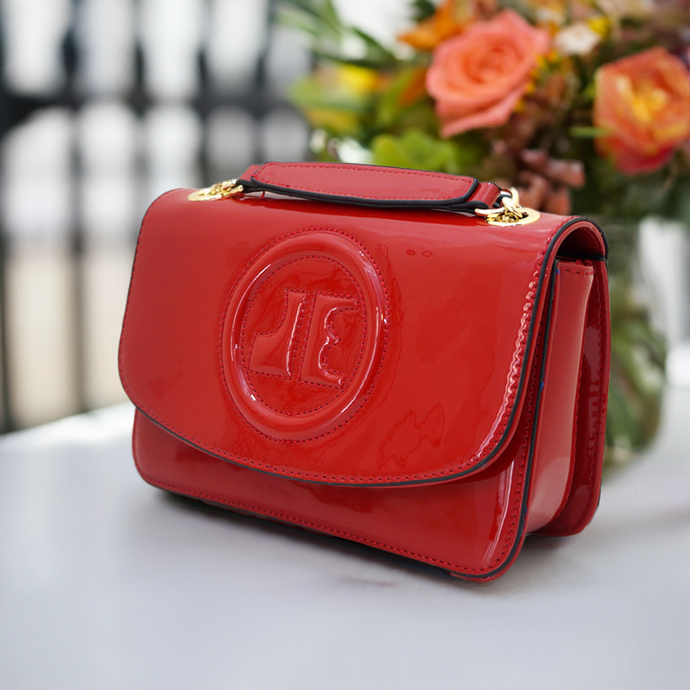 Sac Constance Chainette rouge by Jacques Esterel : Élégance et modernité, , Sac Ã  Elle, Sac, BAGAGE, TED LAPIDUS JACQUES ESTEREL, STEVE MADDEN