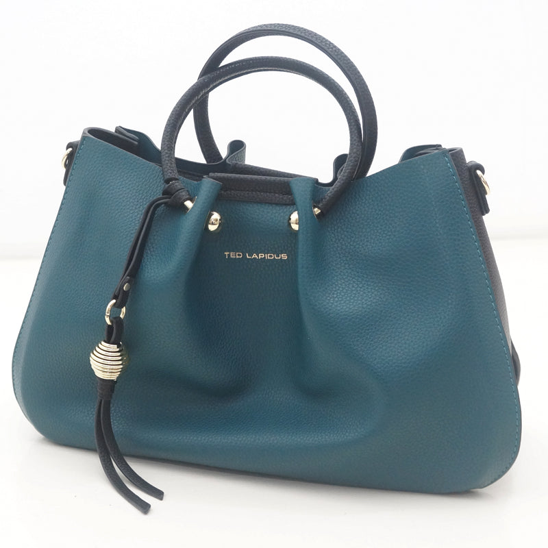 Sac Gretel Ted Lapidus : L'Élégance Modulable pour un Quotidien Actif, BLEU PETROLE/NOIR, Sac Ã  Elle, Sac, BAGAGE, TED LAPIDUS JACQUES ESTEREL, STEVE MADDEN