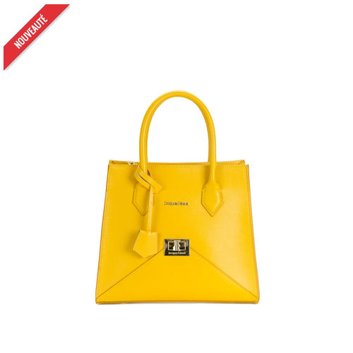SAC PORTE MAIN TRAPEZE BY JACQUES ESTEREL, JAUNE, Sac à Elle, Sac, BAGAGE, TED LAPIDUS JACQUES ESTEREL, STEVE MADDEN